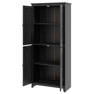 HOMCOM Tall Pantry Perfection: 72" Freestanding Kitchen Cabinet with Doors and Shelves for Dining Room Organization, White 