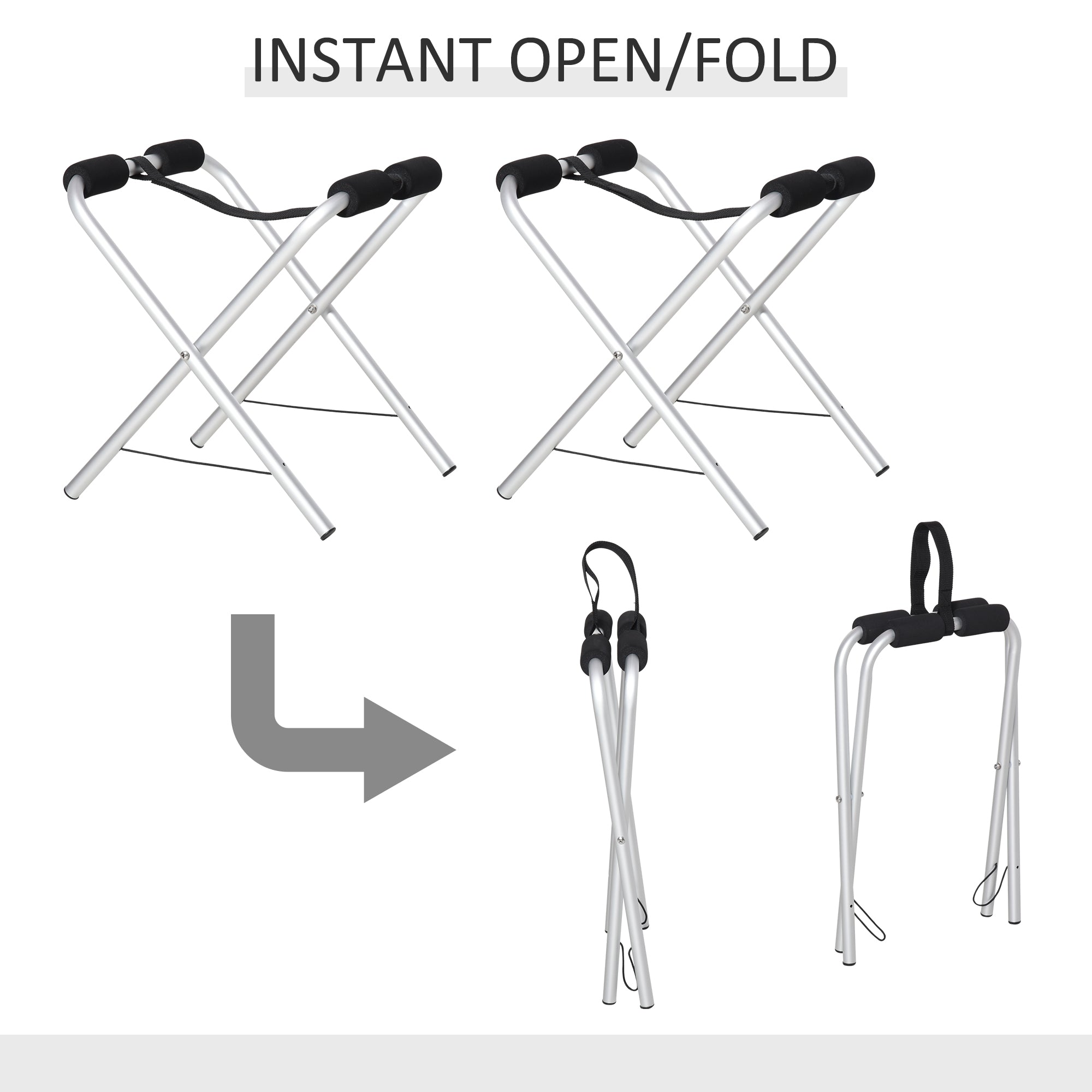 Soozier 2 Pieces Kayak Stand Freestanding Paddle Board Ground Storage Rack Premium Accessories for Boat  Float Mat  Canoe 