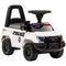 Aosom Kids Ride On Police Car Sliding Toy with Storage Megaphone Anti-Tip Device White