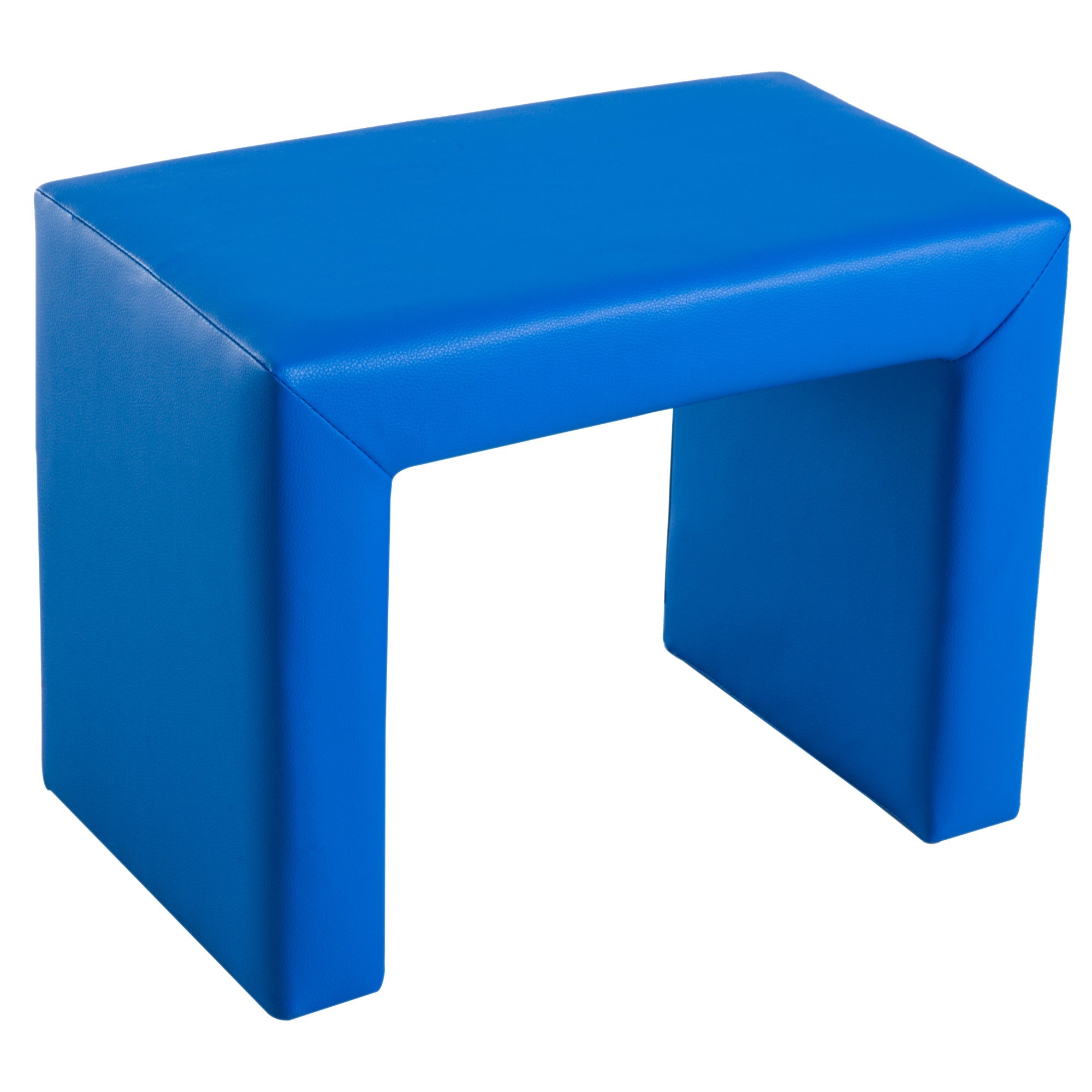 Qaba 2-in-1 Kids Convertible Table & Sofa Chair Set, Blue Multifunctional Toddler Armchair and Activity Couch 