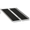 HOMCOM 4ft Aluminum Mobility Ramp: Portable Wheelchair/Scooter Threshold Ramp, Single-Fold Design with Handle