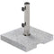 Outsunny Square Patio Umbrella Base, Outdoor Umbrella Stand with Handles 2 Adjustable Knobs, Heavy Duty Patio Umbrella Stand for Garden Deck Poolside, Grey
