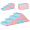 Qaba 2-Piece Foam Climb & Crawl Set: Toddler Nuggets for Climbing, Crawling Play Zone