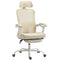 Ergonomic Office Chair, Mesh Reclining Desk Chair with Adjustable Lumbar Support, Headrest, Beige