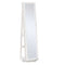 HOMCOM 360 Swivel Jewelry Cabinet with Full Length Mirror Lockable Organizer White