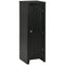 HOMCOM Modern Kitchen Pantry Storage Cabinet Adjustable Shelf Small Door Shelves Black