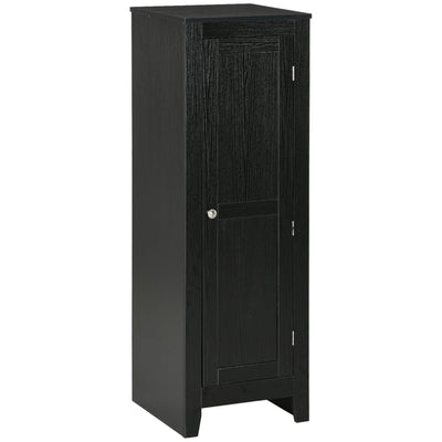 HOMCOM Modern Kitchen Pantry Storage Cabinet Adjustable Shelf Small Door Shelves Black 