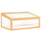 Outsunny Wooden Cold Frame Greenhouse Raised Garden Planter Portable Openable Top 35.5