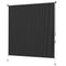 Outsunny 6' x 6' Patio Door Blinds, Outdoor Roller Shades, Cordless Roll Up Shade for Porch Gazebo, Black