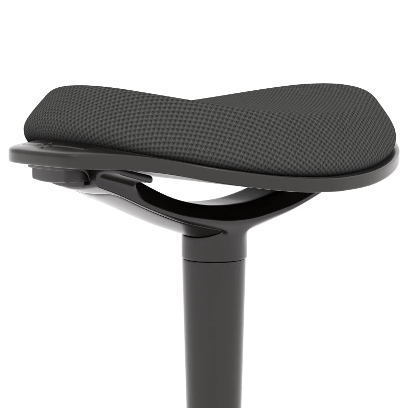 Standing Desk Stool, Ergonomic Wobble Chair, Adjustable Leaning Stool for Office Desks, with Rocking Motion, Black