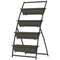 Outsunny 4-Tier Vertical Garden Planter 4 Planting Boxes Brown Outdoor Stand for Vegetables Flowers Grow Container