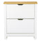 HOMCOM Slim Shoe Storage Cabinet Space-Saving 2 Flip Drawers & Adjustable Shelves Holds 12 Pairs in White
