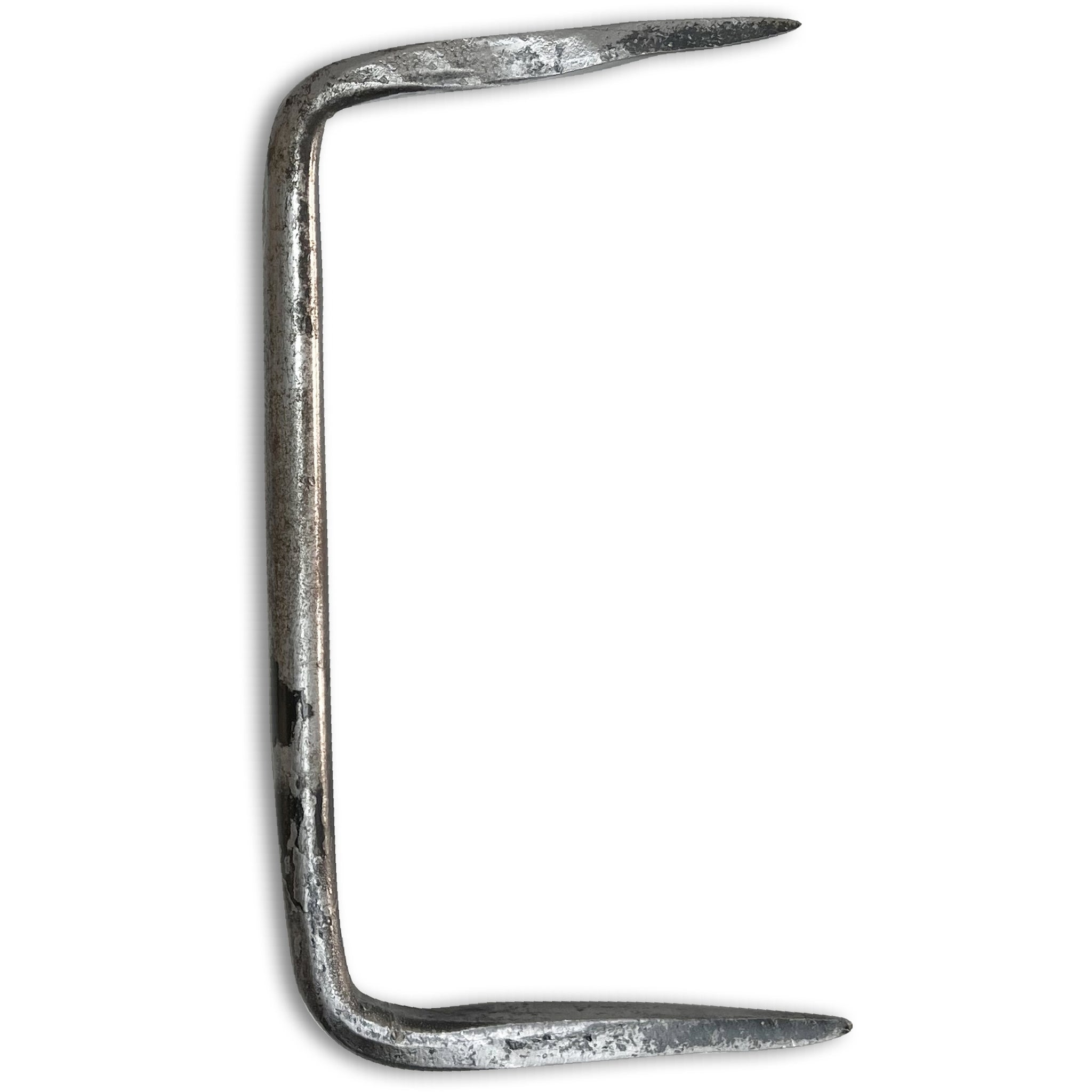 Hand-Forged Iron Handle with Pointed Tips 