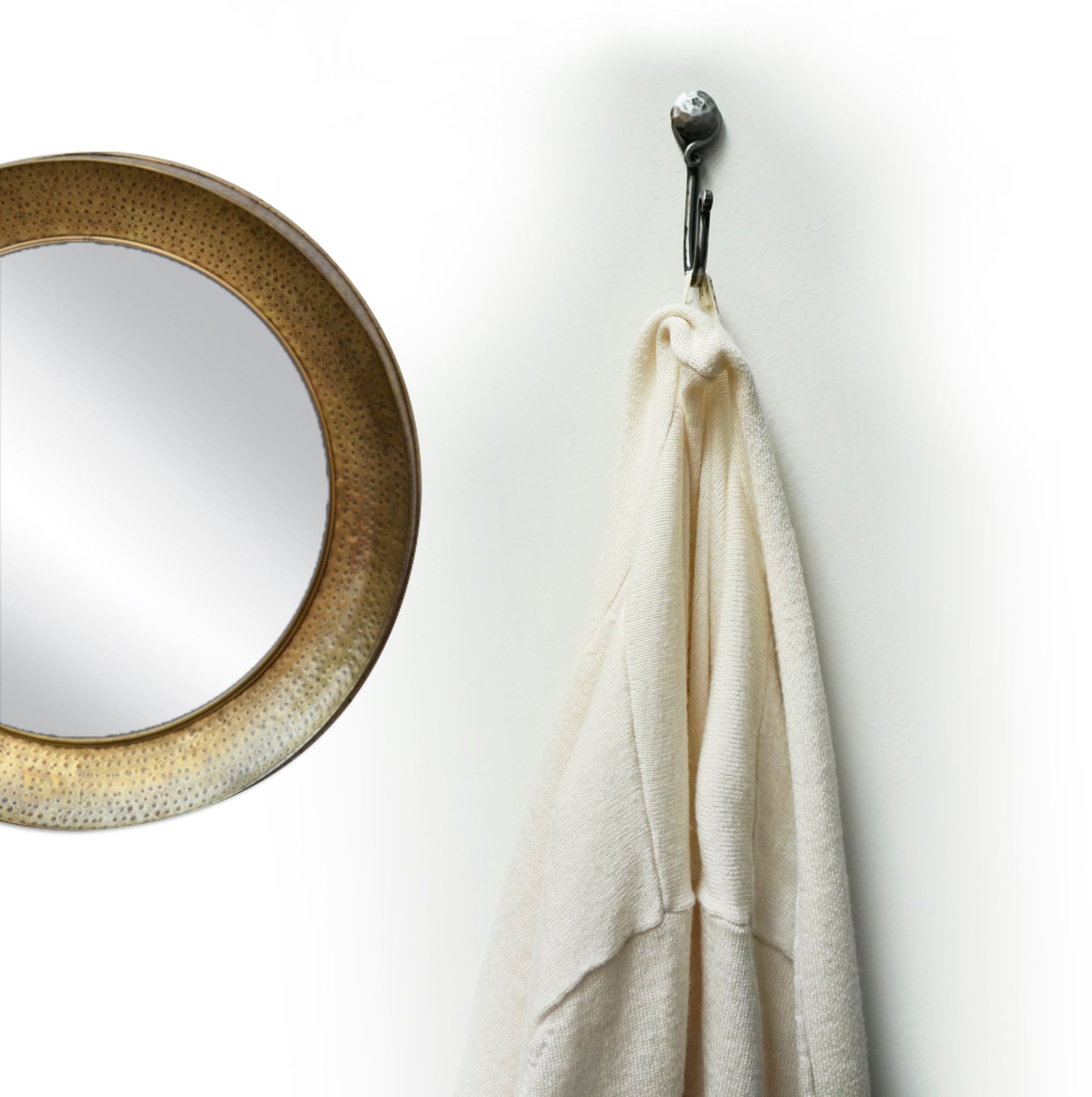 Farmhouse Handforged Hook with Nail 