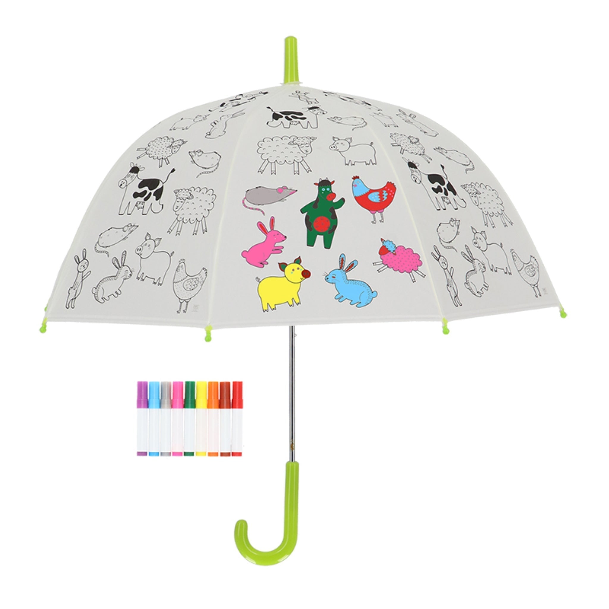 Colour in Umbrella "Farm Animals" 