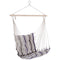 Outsunny Portable Relaxation: Woven Rope Hanging Swing Chair for Outdoor Garden, Yard, Camping, Brown Finish