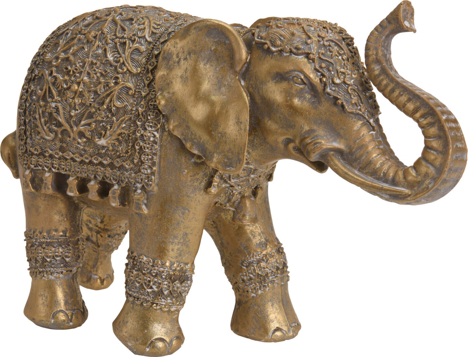 Elephant Polystone Gold, (YVR Showroom) (KI-2782-2) 