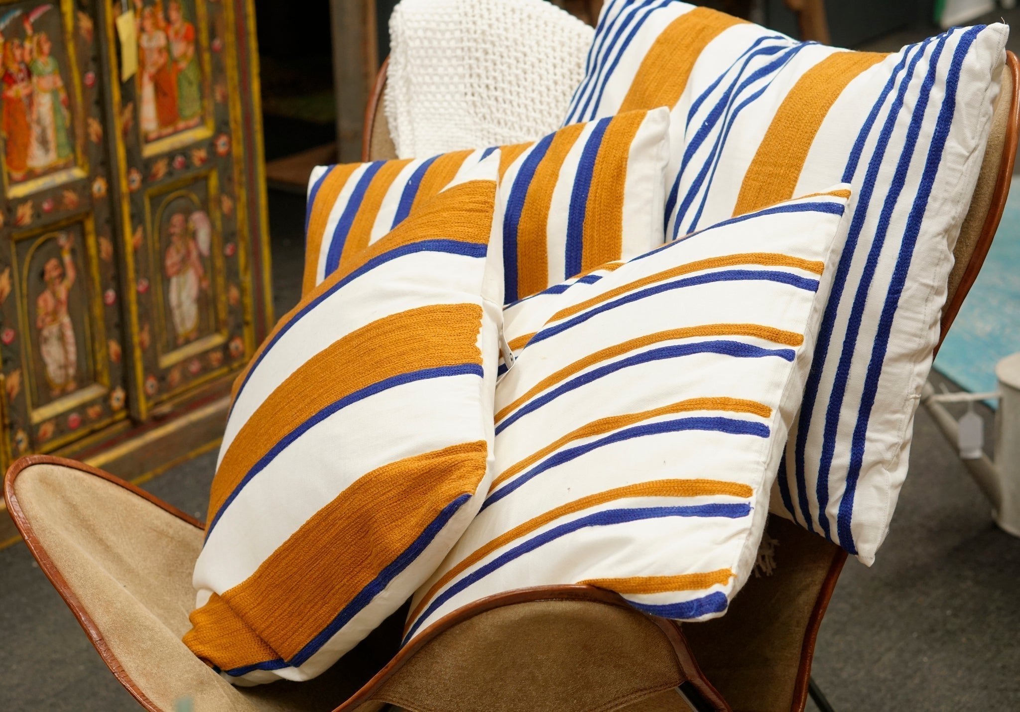 Stripe Cushion 45X60Cm, 3 Assorted 