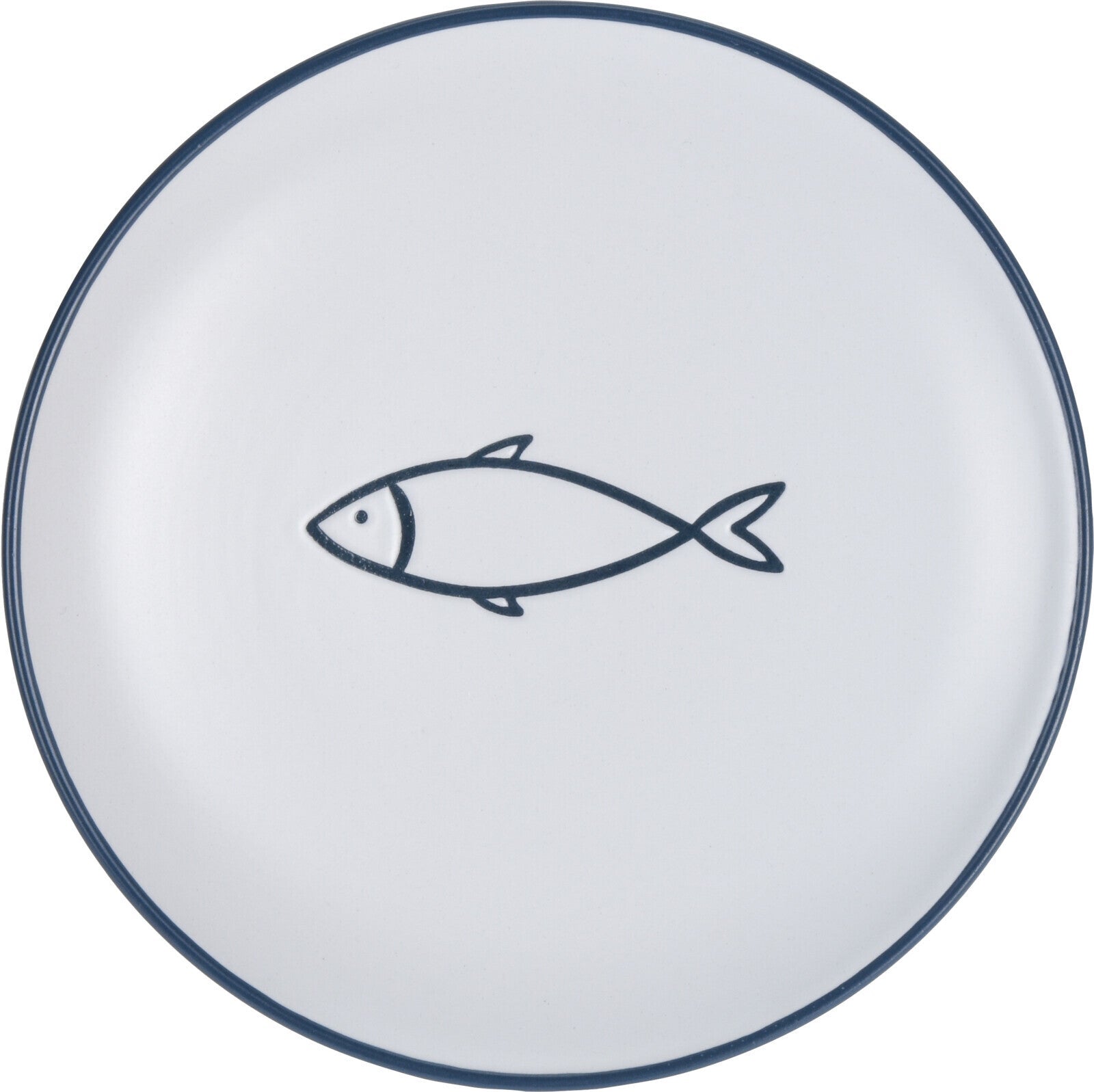 Plate Stoneware Dia 7.9 in. 6 Ass. Designs 
