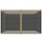 Replacement Mosquito Netting for Gazebo 10' x 12' Black Screen Walls for Canopy with Zippers, Khaki
