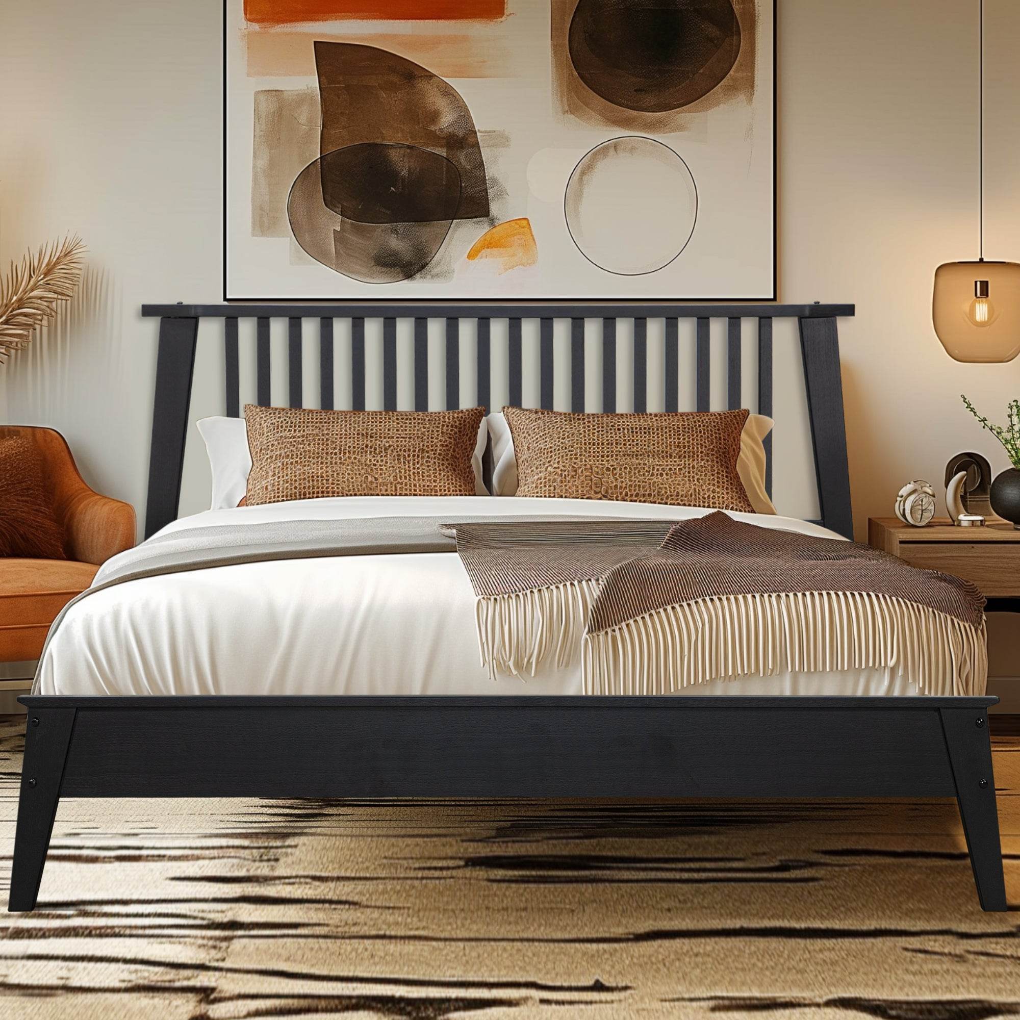 Kaylin Solid Wood Bed Frame 