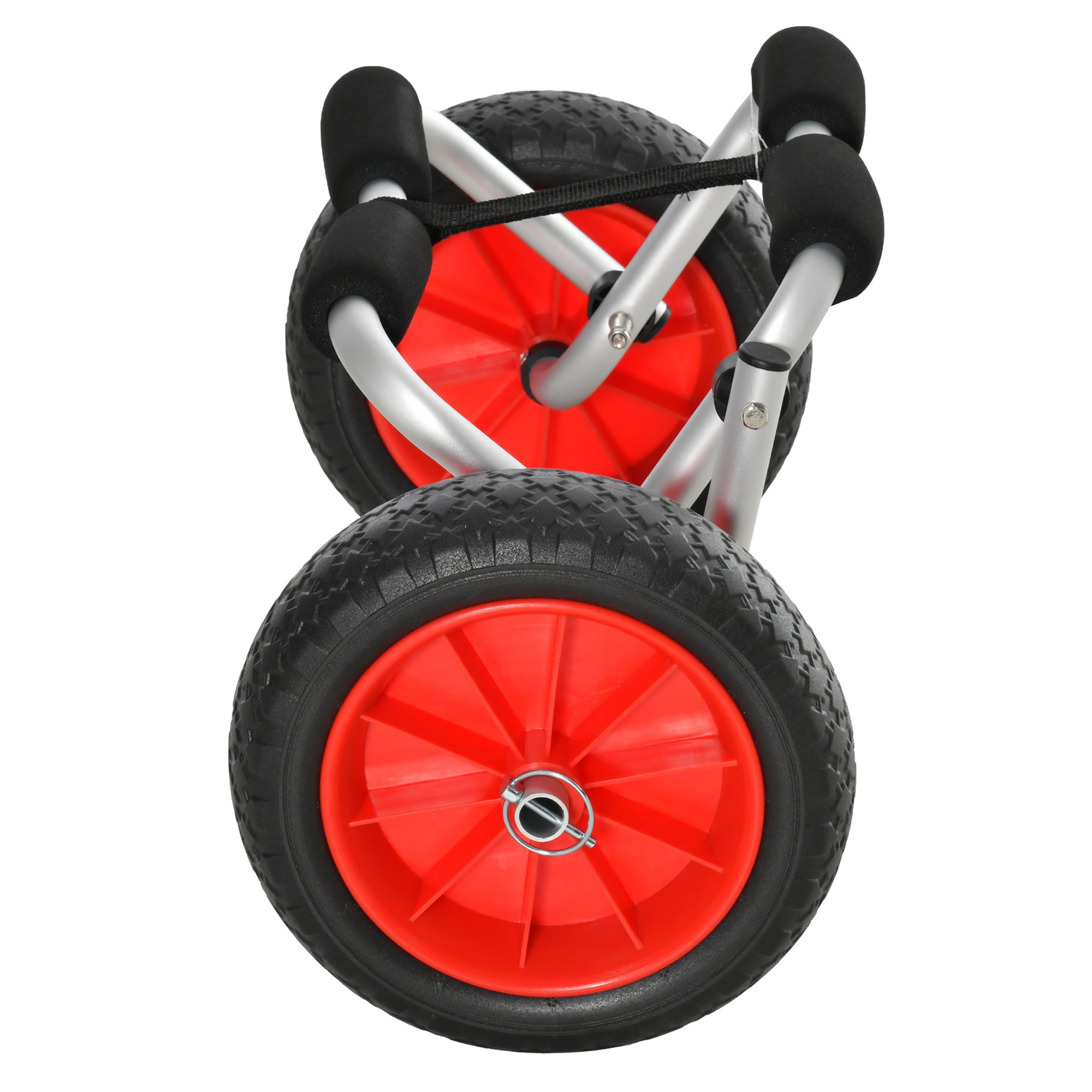 Soozier Rolling Kayak Cart Kayak Cart Dolly Transporter for Cleaning, Storing, & Maintenance with Aluminum Frame & Folding Design 