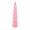 9ft Christmas Tree with Colourful DIY Synchronized LEDs, Hinged Pencil Xmas Tree with Remote, Daily Timer, White