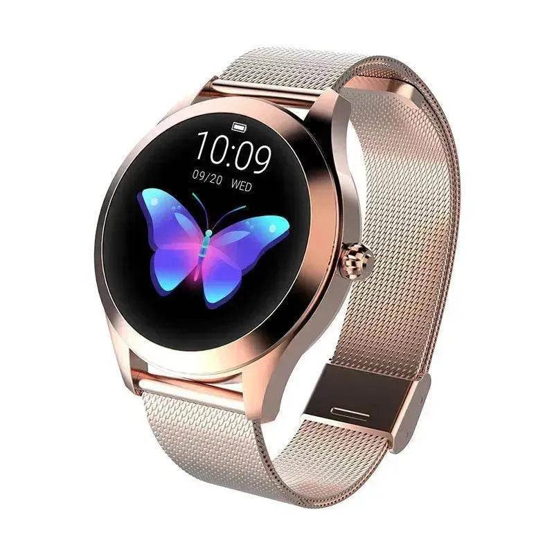KW10x Smartx Watchx Heartx Ratex Monitoringx Sportsx Stepx Sleepx Qualityx Monitoringx Flipx Wristx Brightx Waterproofx Femalex Smartx Braceletx 