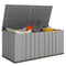 Outdoor Storage Box Large Capacity Deck Box with Lockable Lid Gas Struts for Patio Garden 125.5 gal Grey