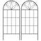 Outsunny Metal Garden Trellis Pack of 2 for Climbing Plants, Arched Grid Trellis Panels, 20
