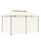 Outsunny 10' x 13' Double Roof Patio Gazebo, Outdoor Gazebo with Curtains, for Garden, Lawn, Backyard and Deck, Cream White