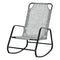 Garden Rocking Chair, Outdoor Indoor Texteline Rocker for Patio, Balcony, Porch, Grey