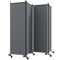 Outsunny 5.6ft Outdoor Privacy Screen, Foldable Side Awning with Wheels for Pool, Hot Tub & Backyard Divider