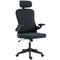 Ergonomic Office Chair, Swivel Desk Chair with Lumbar Support and Adjustable Height, Flip-up Armrests, Wheels, Grey
