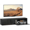 Floating TV Stand with Storage Cupboards for 45, 55, 65in TVs, Wall Mounted TV Console Entertainment Unit, Black