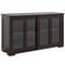 HOMCOM Modern Kitchen Sideboard Stackable Storage Cabinet Sliding Glass Door Console Cupboard Serving Buffet Coffee Furniture