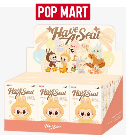 Authentic POP MART Labubu The Monsters Have A Seat Plush Figure (Blind Box) 
