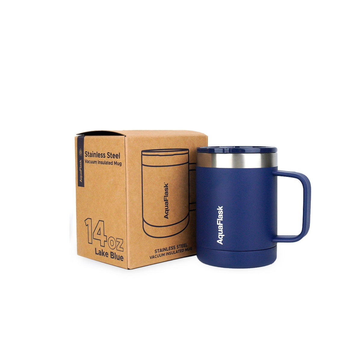 Aquaflask Thermal Insulated Lidded Mug With Handle 415ml (14 oz) 