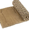 Lakshmi Block Print Velvet French Mattress – 72” x 24”, Handcrafted Floral Velvet, Reversible, Earthy Taupe, Purple & Brown