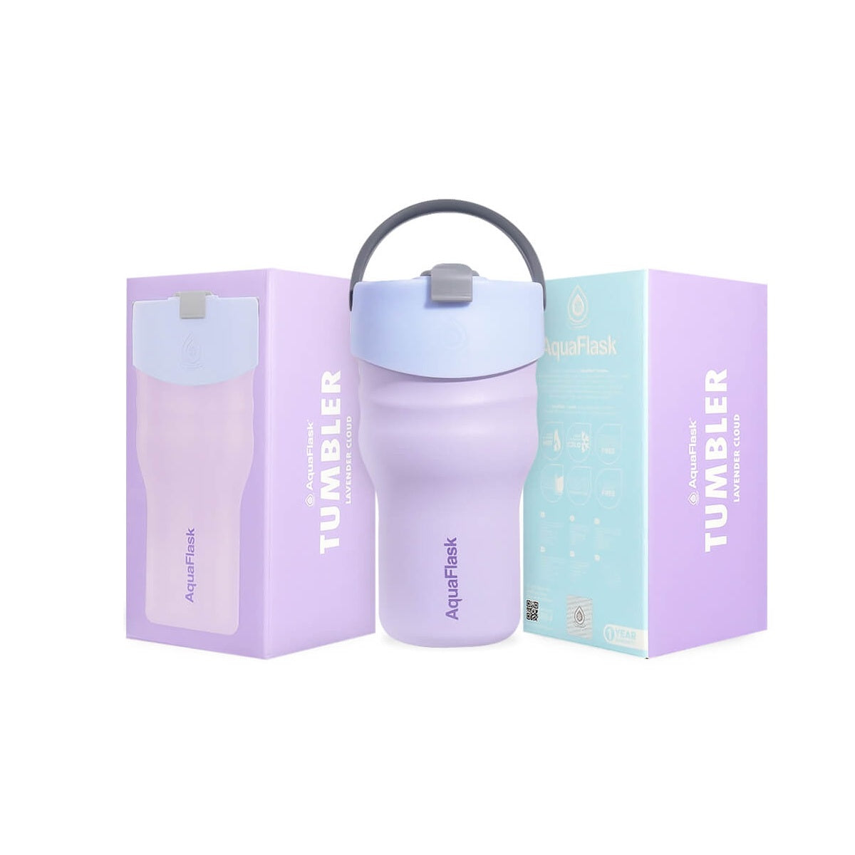 Aqua Flask 20oz – Stainless Steel Tumbler, Vacuum Insulated, Hot & Cold, Leak Proof 