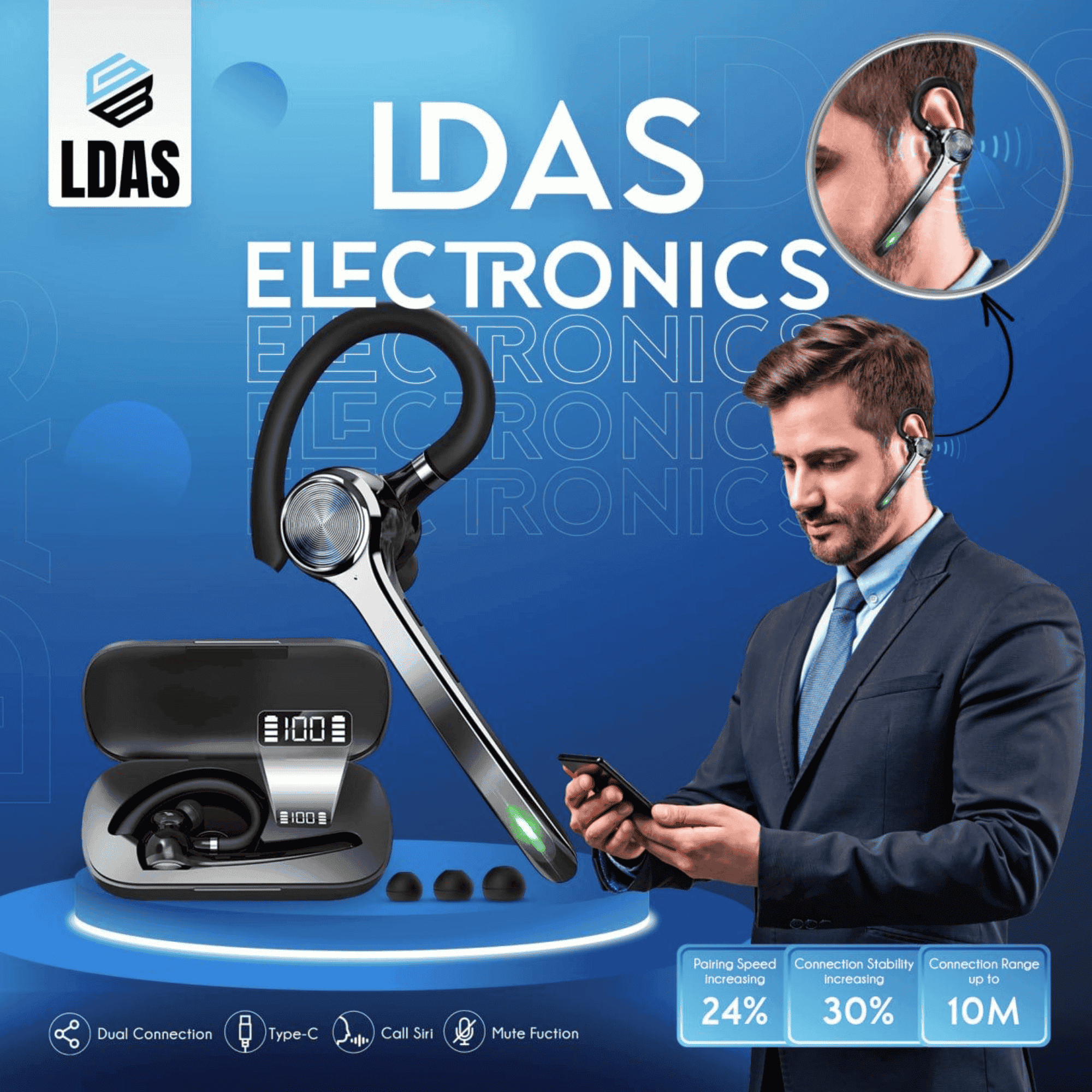 LDAS Bluetooth Headset G7 