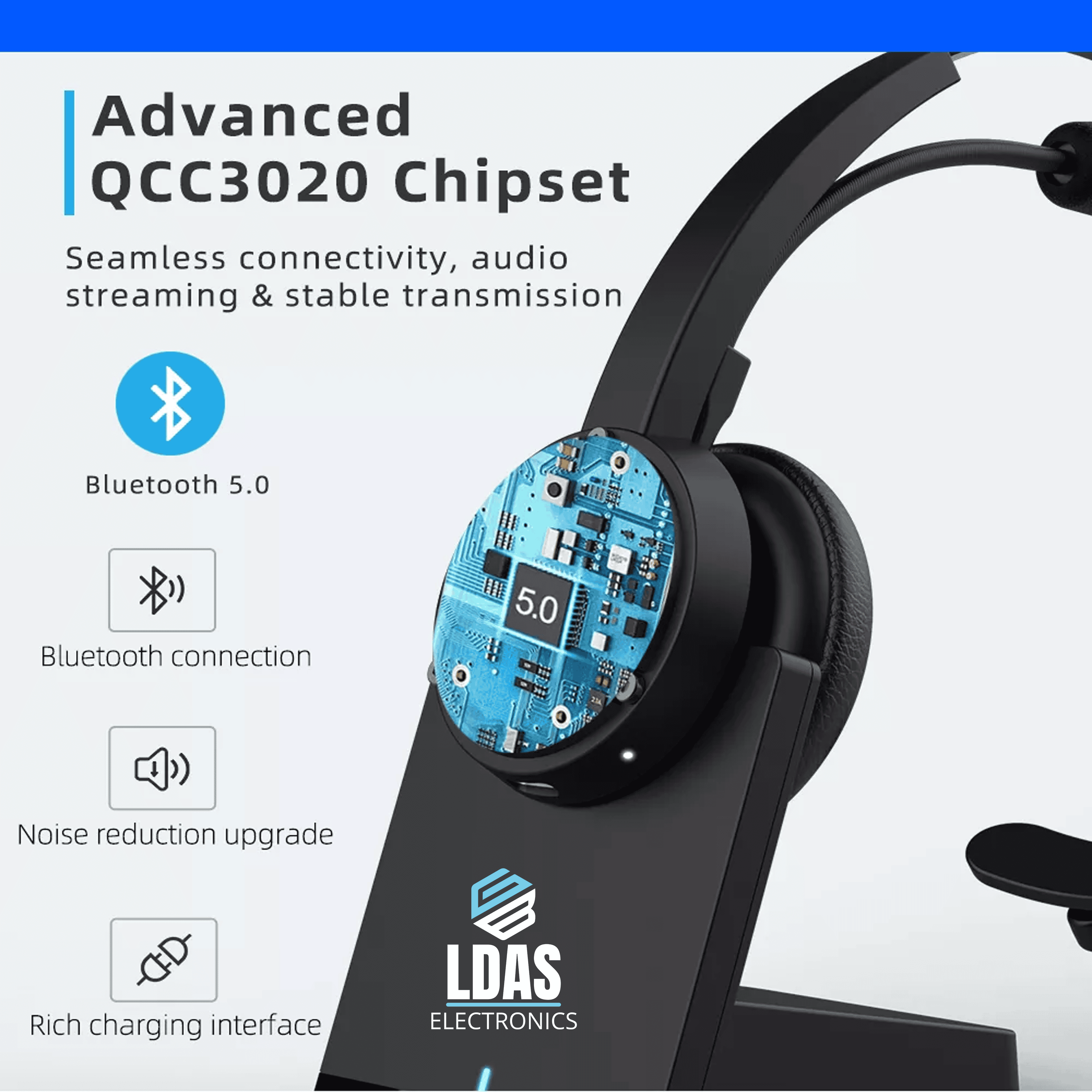 LDAS Office Bluetooth Headset G40 