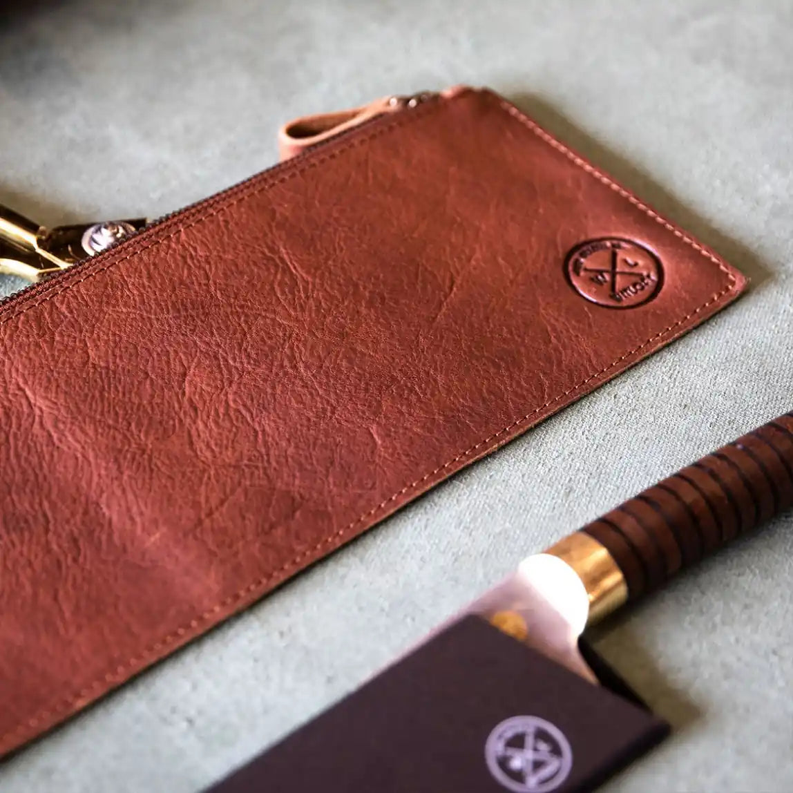 WITLOFT  | Classic leather tool pouch d - Dark Brown 