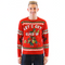 Let’s Get Elfed Up Drunken Elves Sweater – Funny Christmas Party Sweater with Mischievous Elves Design