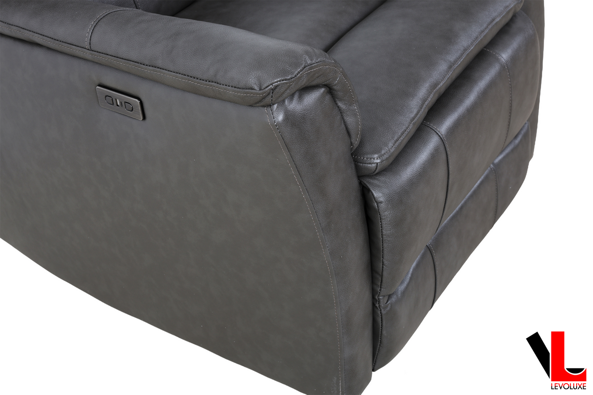 Carter 35" Power Reclining Chair in Leather Match - Available in 2 Colours