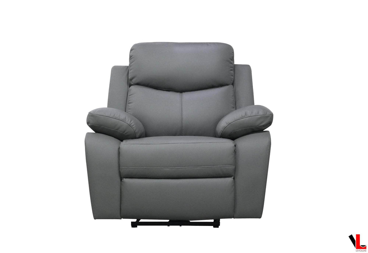 Aveon 38.5" Pillow Top Arm Reclining Chair in Leather Match - Available in 2 Colours