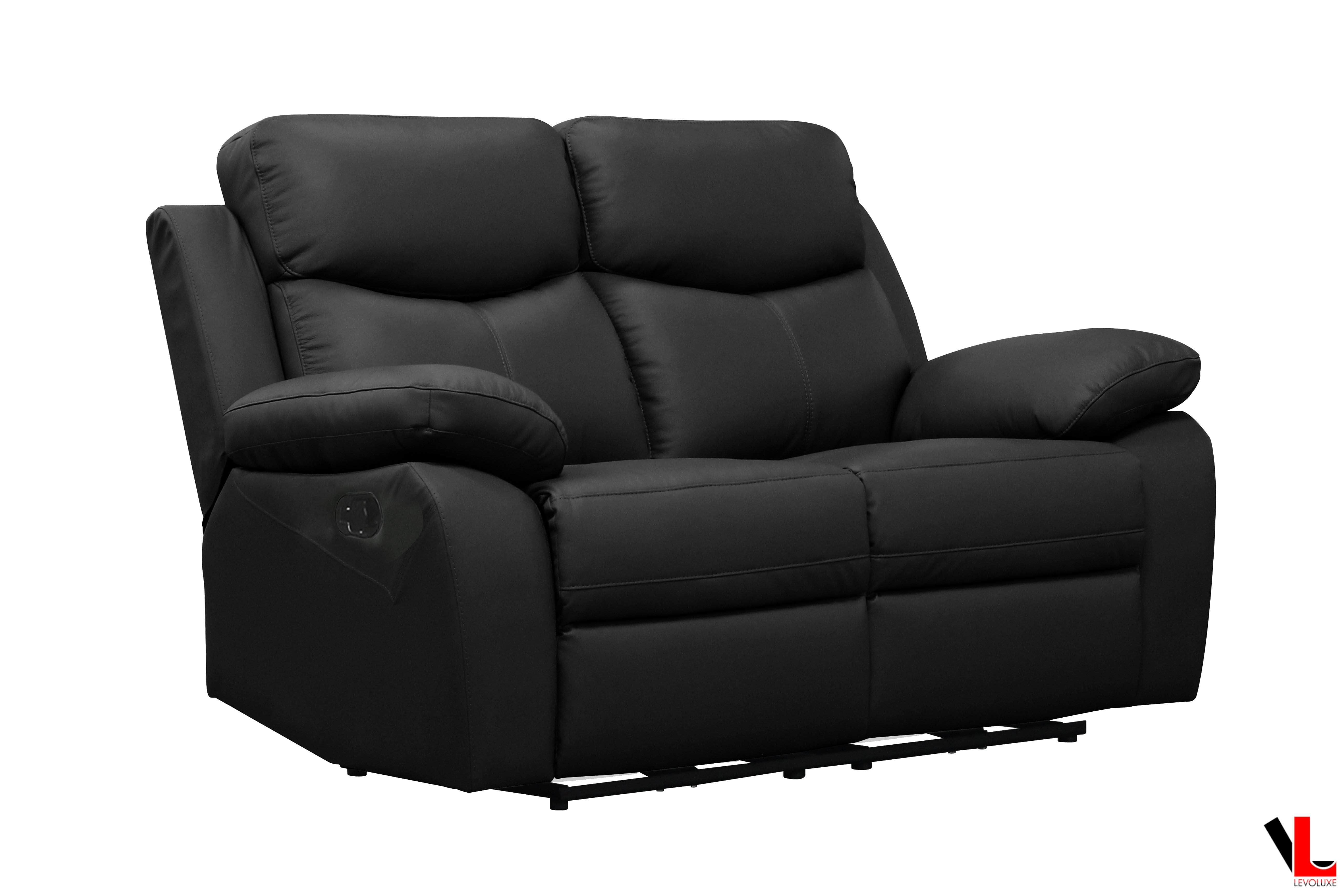Aveon 62" Pillow Top Arm Reclining Loveseat in Leather Match - Available in 2 Colours