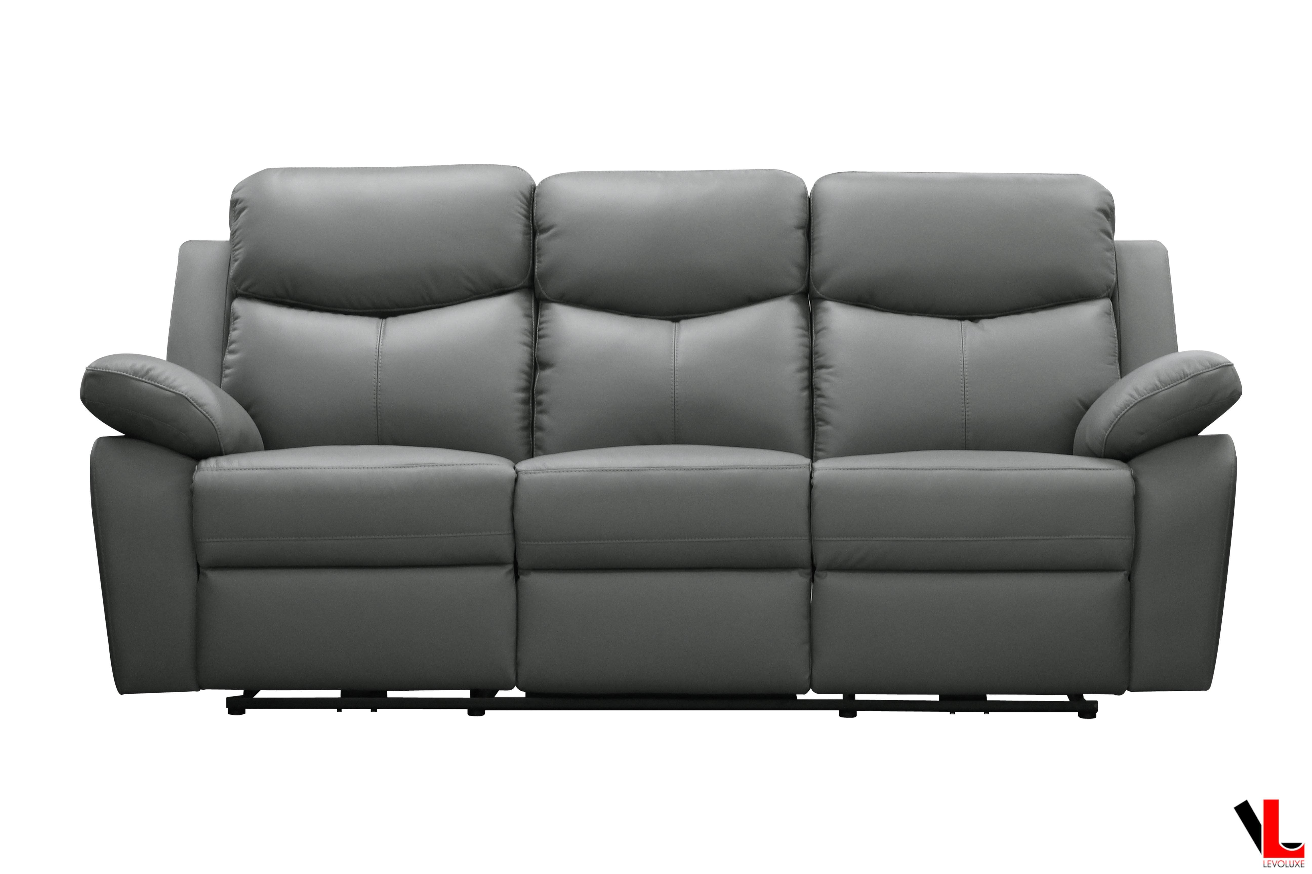 Aveon 83" Pillow Top Arm Reclining Sofa in Leather Match - Available in 2 Colours