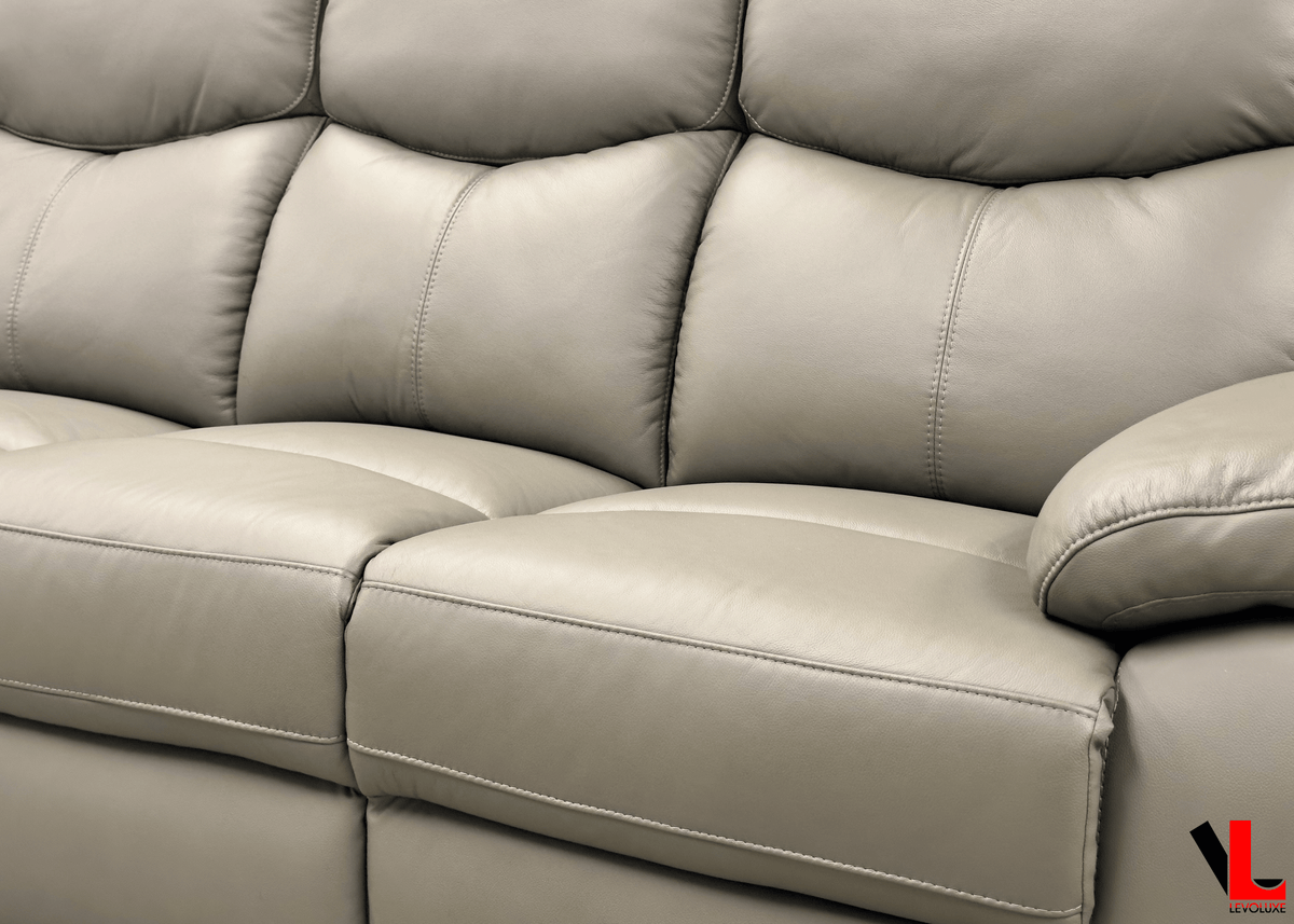 Aveon 3 Piece Pillow Top Arm Reclining Sofa, Loveseat and Chair Set in Leather Match - Available in 3 Colours