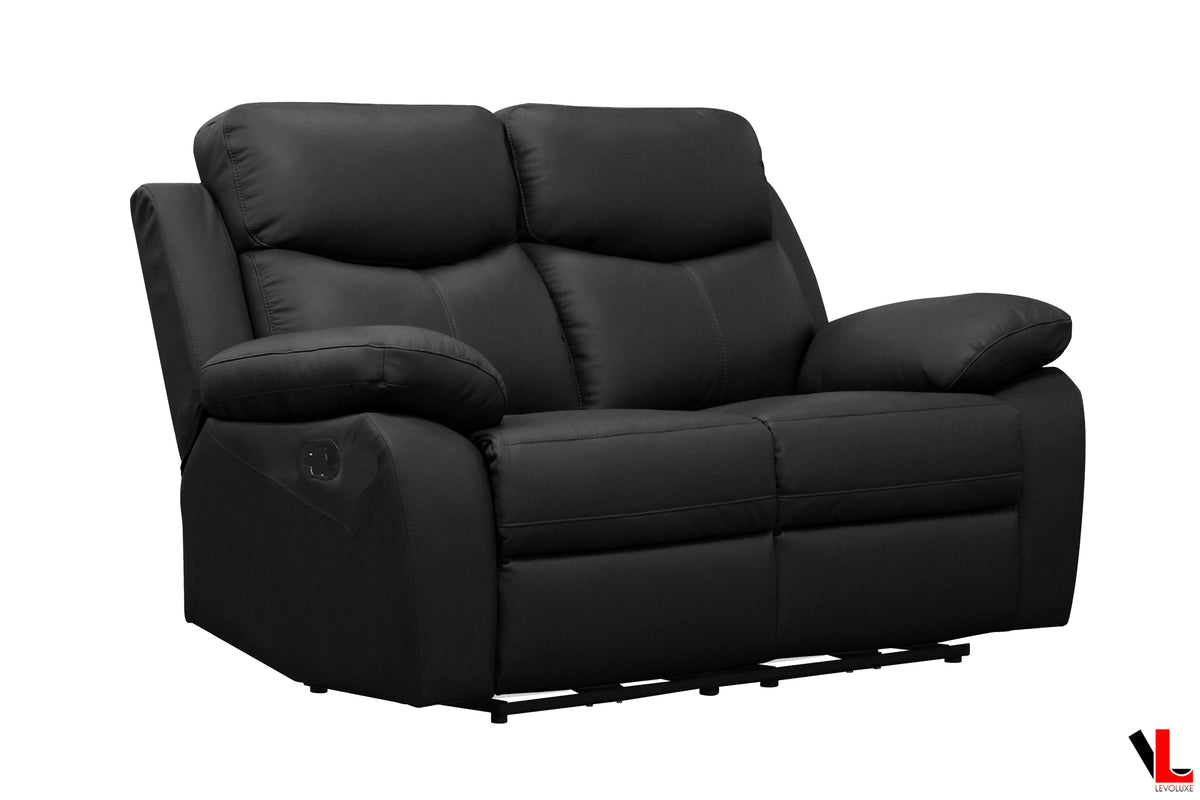 Aveon 3 Piece Pillow Top Arm Reclining Sofa, Loveseat and Chair Set in Leather Match - Available in 3 Colours